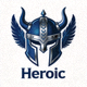 Heroic战队官方队标-深蓝配色维京头盔标识