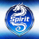 Spirit战队官方队标-白蓝配色龙形图腾徽章